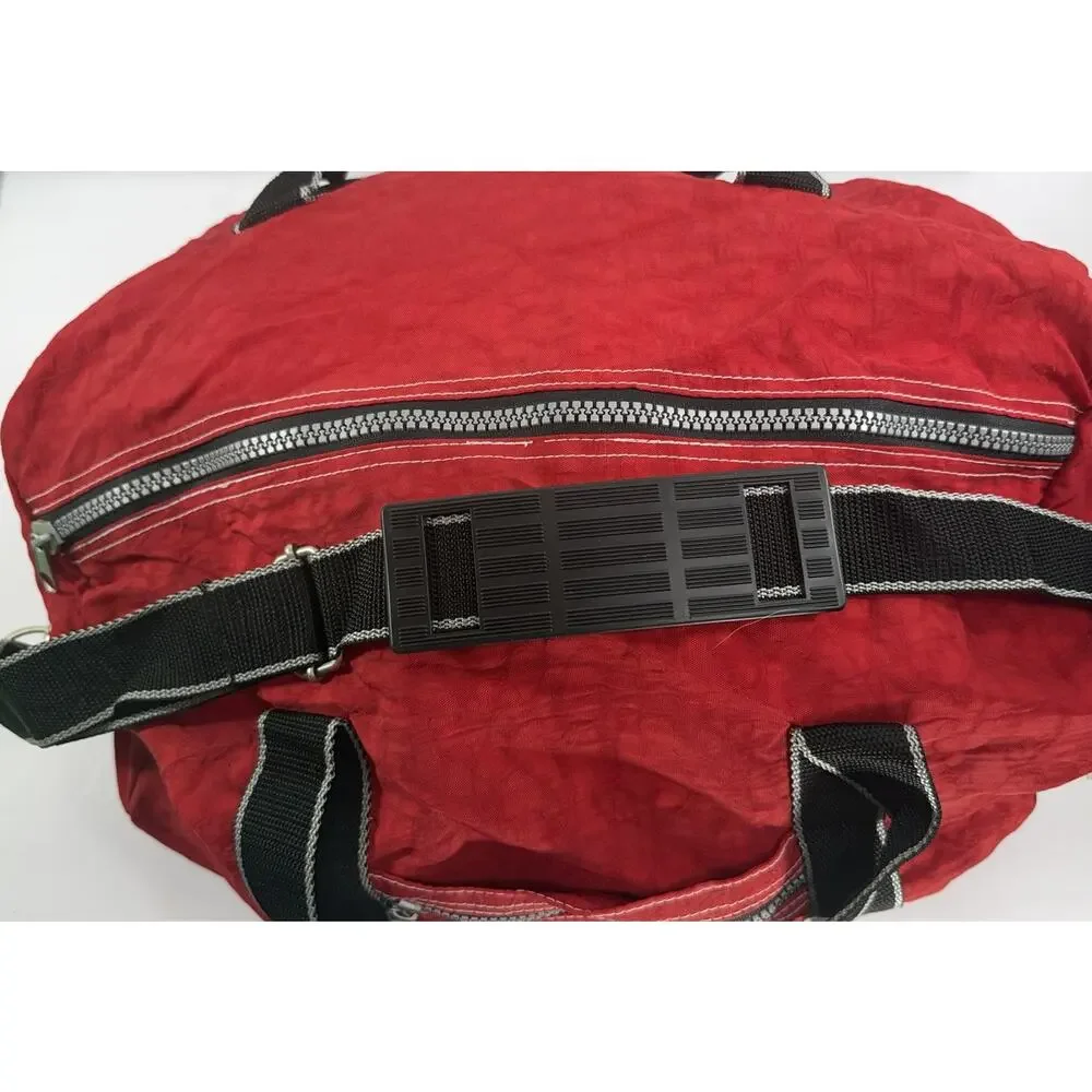 Disney Mickey Mouse Toon Duffle Bag Red Black Gym Weekender Travel  Strap